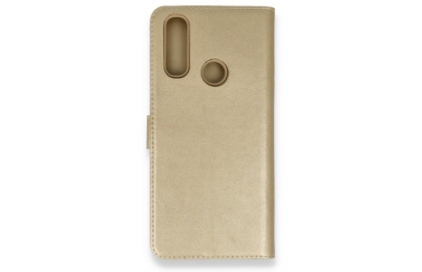 Newface Meizu M10 Kılıf Trend S Plus Kapaklı Kılıf - Gold