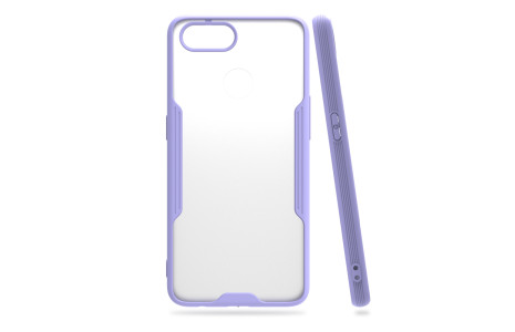 Newface Oppo A12 Kılıf Platin Silikon - Lila