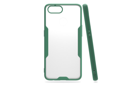 Newface Oppo A12 Kılıf Platin Silikon - Yeşil