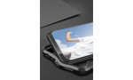 Newface Oppo A52 Kılıf Focus Derili Silikon - Siyah