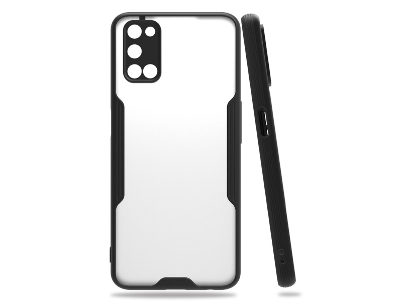 Newface Oppo A52 Kılıf Platin Silikon - Siyah