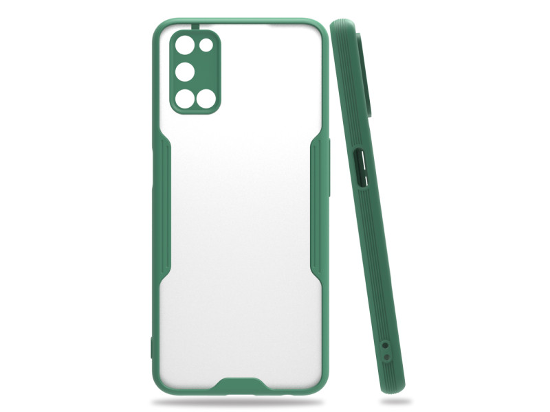 Newface Oppo A52 Kılıf Platin Silikon - Yeşil