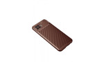 Newface Oppo A73 Kılıf Focus Karbon Silikon - Kahverengi