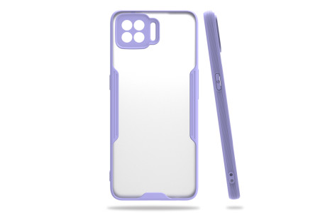 Newface Oppo A73 Kılıf Platin Silikon - Lila