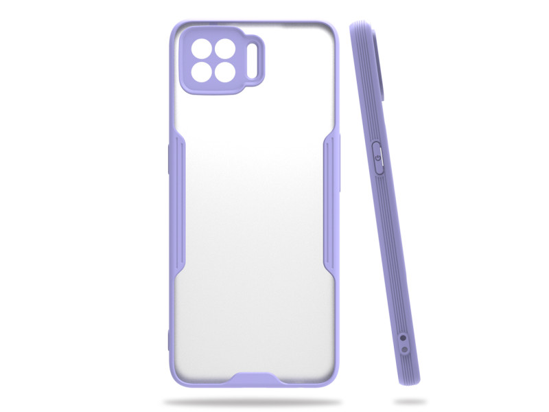 Newface Oppo A73 Kılıf Platin Silikon - Lila