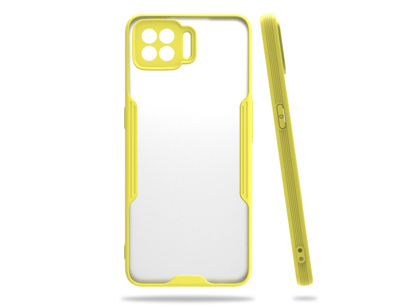 Newface Oppo A73 Kılıf Platin Silikon - Sarı