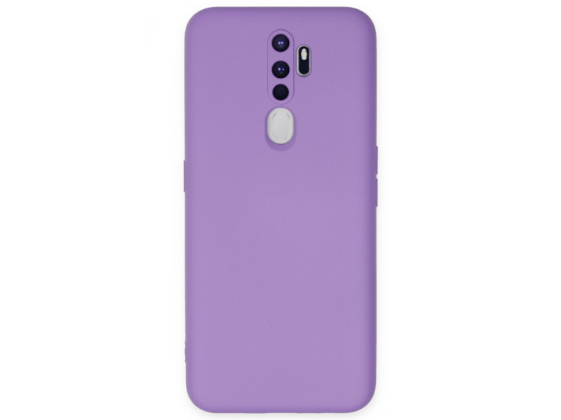 Newface Oppo A9 2020 Kılıf Nano içi Kadife Silikon - Lila