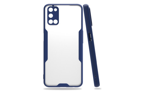Newface Oppo A92 Kılıf Platin Silikon - Lacivert