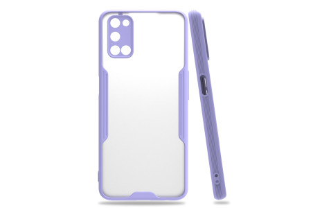 Newface Oppo A92 Kılıf Platin Silikon - Lila