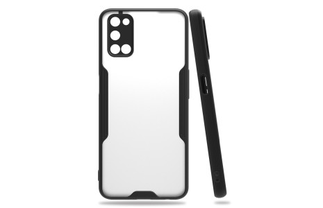 Newface Oppo A92 Kılıf Platin Silikon - Siyah