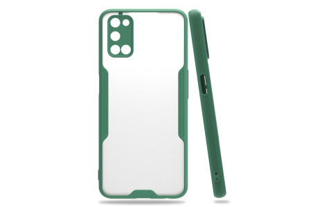 Newface Oppo A92 Kılıf Platin Silikon - Yeşil