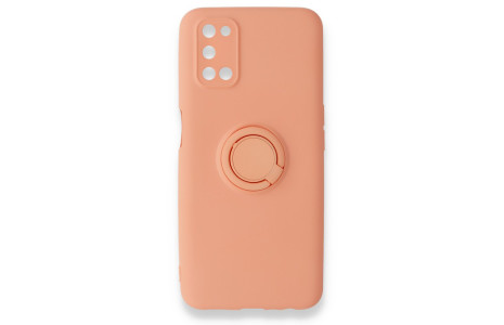 Newface Oppo A92 Kılıf Viktor Yüzüklü Silikon - Pudra