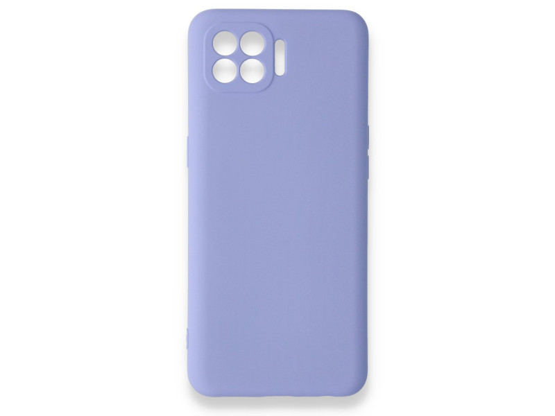 Newface Oppo Reno 4 Lite Kılıf Nano içi Kadife Silikon - Lila