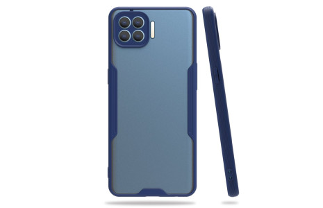 Newface Oppo Reno 4 Lite Kılıf Platin Silikon - Lacivert