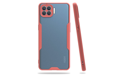 Newface Oppo Reno 4 Lite Kılıf Platin Silikon - Pembe