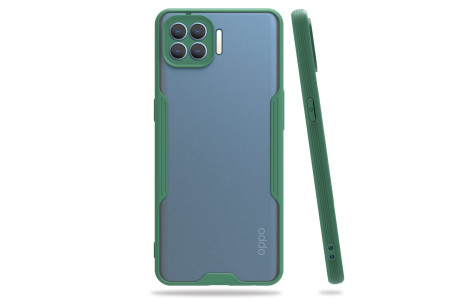 Newface Oppo Reno 4 Lite Kılıf Platin Silikon - Yeşil
