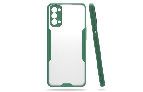 Newface Oppo Reno 4 Kılıf Platin Silikon - Yeşil