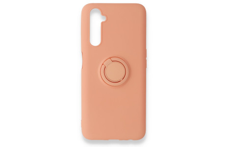 Newface Realme 6 Pro Kılıf Viktor Yüzüklü Silikon - Pudra
