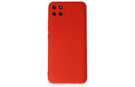 Newface Realme C11 Kılıf Nano içi Kadife Silikon - Kırmızı