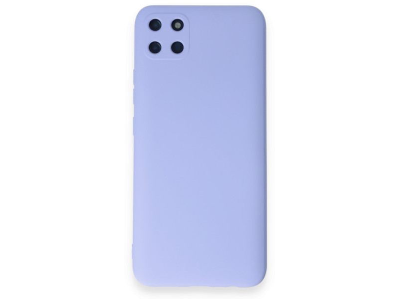 Newface Realme C11 Kılıf Nano içi Kadife Silikon - Lila