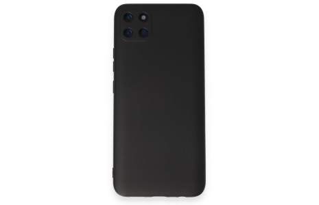 Newface Realme C11 Kılıf Nano içi Kadife Silikon - Siyah