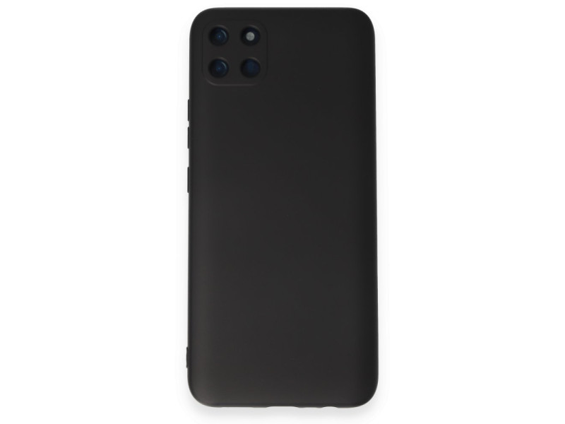 Newface Realme C11 Kılıf Nano içi Kadife Silikon - Siyah