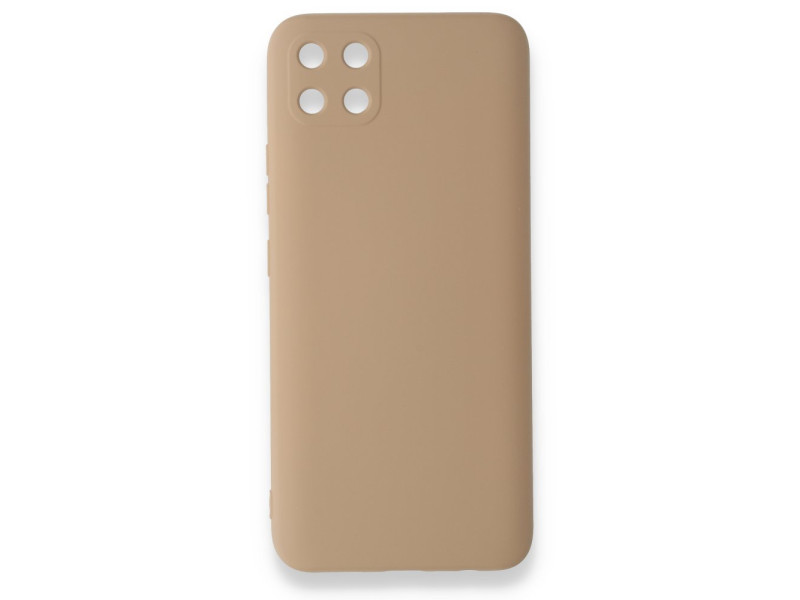 Newface Realme C11 Kılıf Nano içi Kadife Silikon - Bej