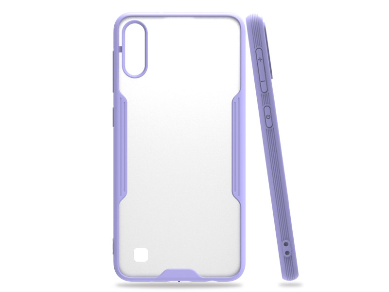 Newface Samsung Galaxy A10 Kılıf Platin Silikon - Lila