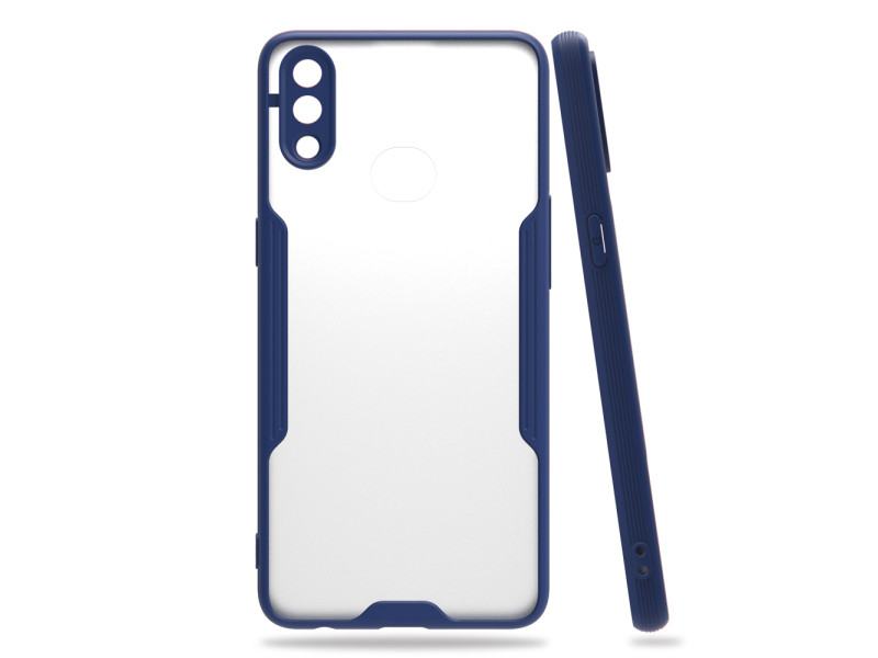Newface Samsung Galaxy A10S Kılıf Platin Silikon - Lacivert