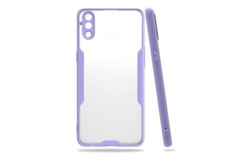 Newface Samsung Galaxy A10S Kılıf Platin Silikon - Lila