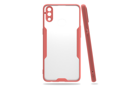 Newface Samsung Galaxy A10S Kılıf Platin Silikon - Pembe