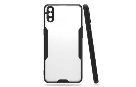 Newface Samsung Galaxy A10S Kılıf Platin Silikon - Siyah