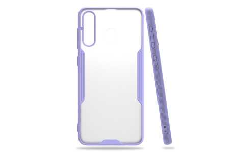 Newface Samsung Galaxy A20 Kılıf Platin Silikon - Lila