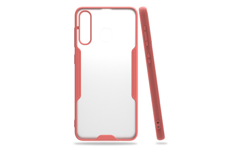 Newface Samsung Galaxy A30 Kılıf Platin Silikon - Pembe