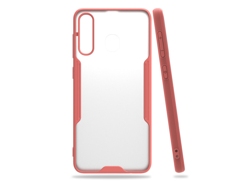 Newface Samsung Galaxy A30 Kılıf Platin Silikon - Pembe