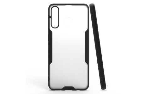 Newface Samsung Galaxy A30 Kılıf Platin Silikon - Siyah