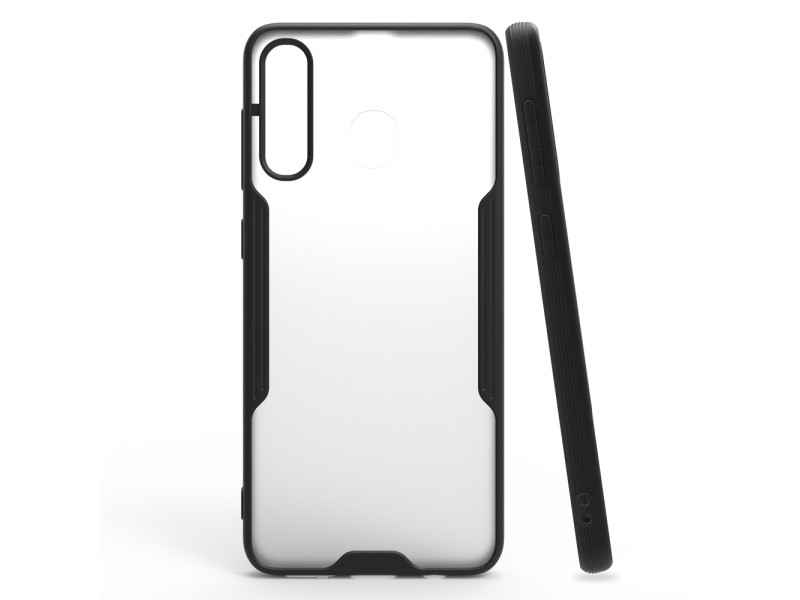 Newface Samsung Galaxy A30 Kılıf Platin Silikon - Siyah