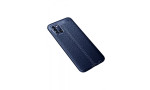 Newface Samsung Galaxy A31 Kılıf Focus Derili Silikon - Lacivert