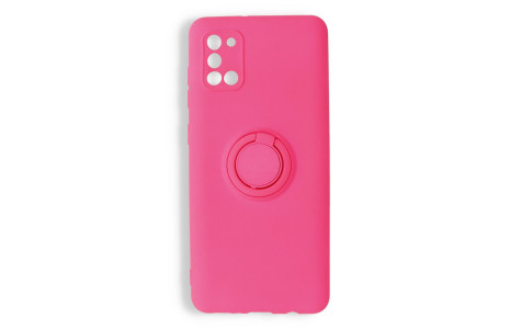 Newface Samsung Galaxy A31 Kılıf Viktor Yüzüklü Silikon - Pembe
