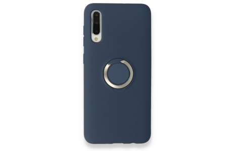 Newface Samsung Galaxy A50 Kılıf Viktor Yüzüklü Silikon - Lacivert