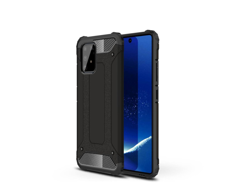 Newface Samsung Galaxy A91 / S10 Lite Kılıf Tank Silikon Kapak - Siyah