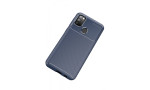 Newface Samsung Galaxy M21 Kılıf Focus Karbon Silikon - Lacivert