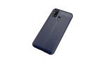Newface Samsung Galaxy M31 Kılıf Focus Derili Silikon - Lacivert