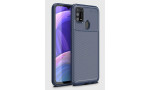 Newface Samsung Galaxy M31 Kılıf Focus Karbon Silikon - Lacivert