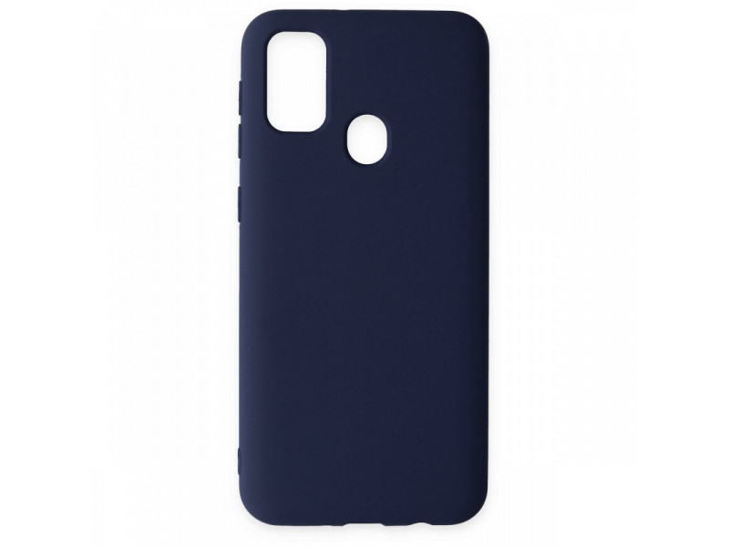 Newface Samsung Galaxy M31 Kılıf Nano içi Kadife Silikon - Lacivert