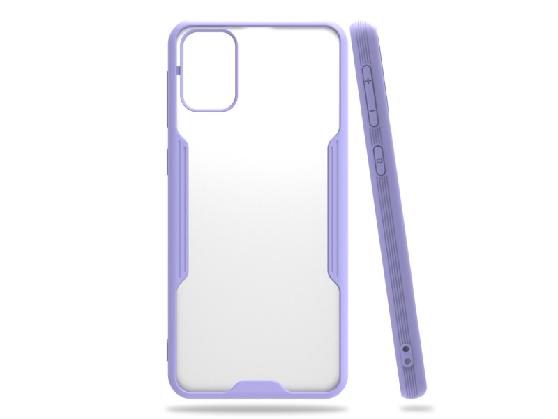 Newface Samsung Galaxy M31 Kılıf Platin Silikon - Lila