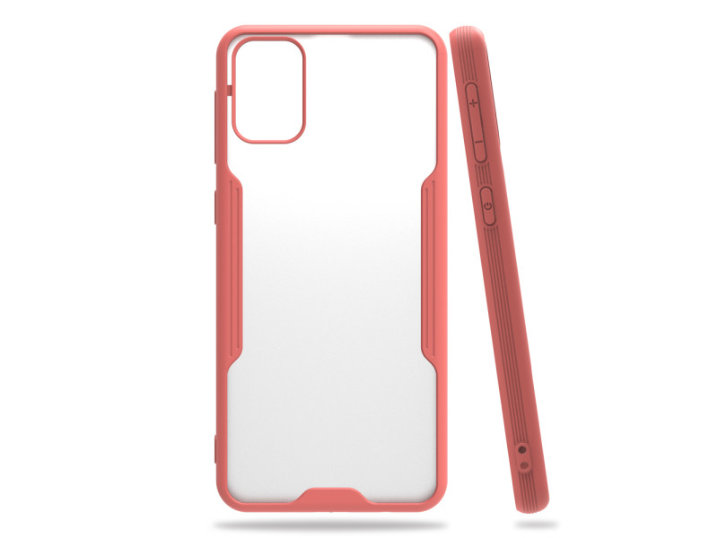 Newface Samsung Galaxy M31 Kılıf Platin Silikon - Pembe