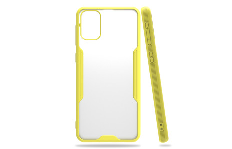 Newface Samsung Galaxy M31 Kılıf Platin Silikon - Sarı
