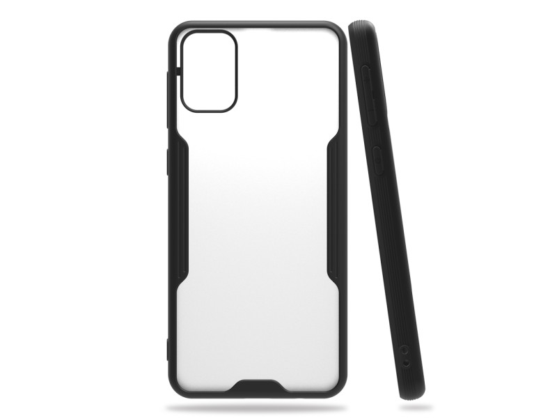 Newface Samsung Galaxy M31 Kılıf Platin Silikon - Siyah