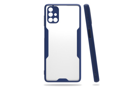 Newface Samsung Galaxy M51 Kılıf Platin Silikon - Lacivert